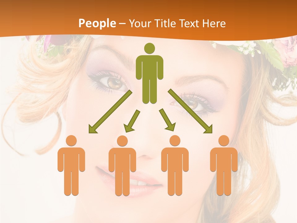 Fille Joyeuse Femme PowerPoint Template