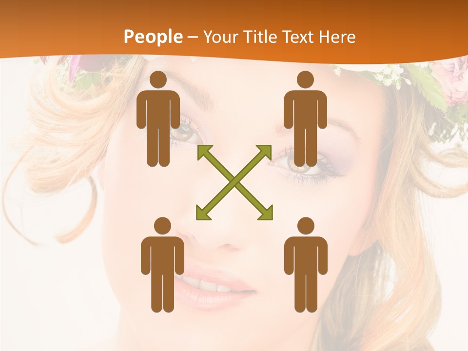 Fille Joyeuse Femme PowerPoint Template