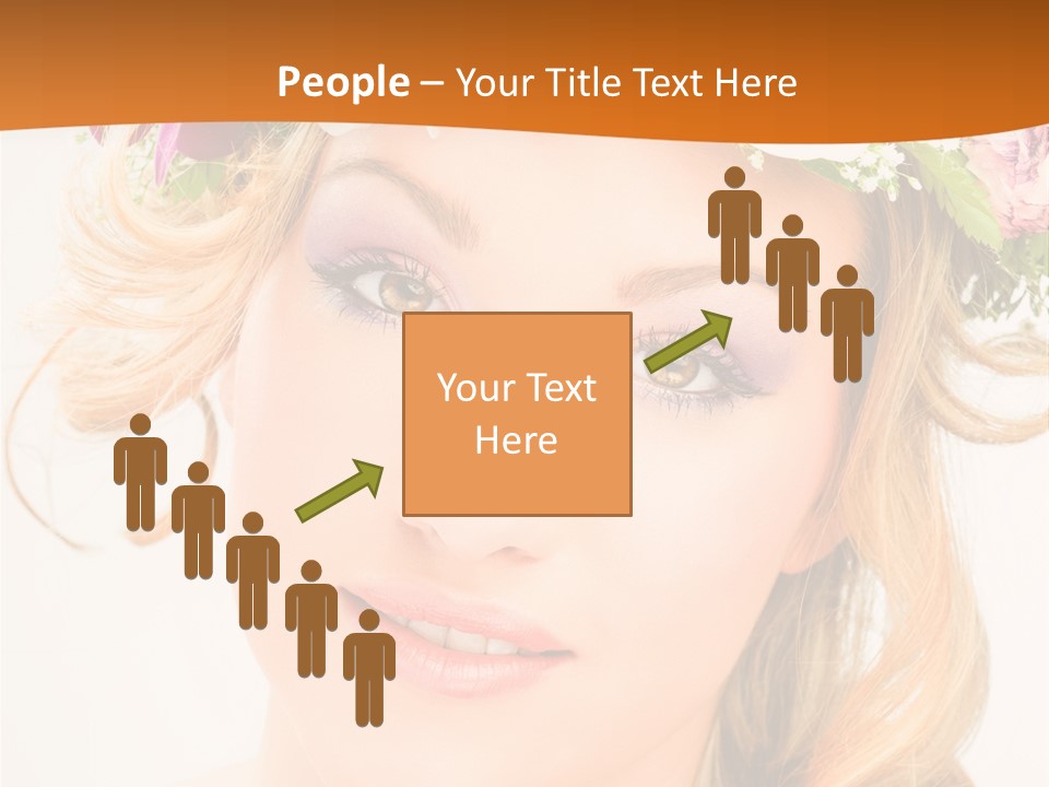 Fille Joyeuse Femme PowerPoint Template