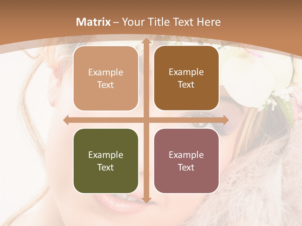 Fille Esth Sourire PowerPoint Template