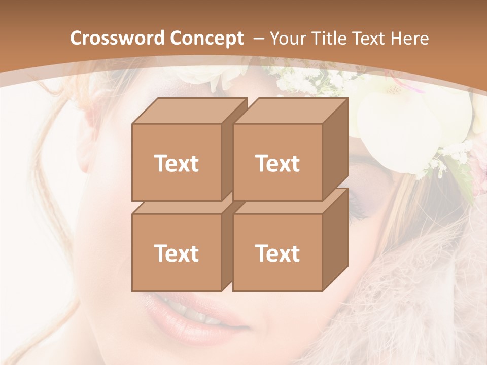 Fille Esth Sourire PowerPoint Template