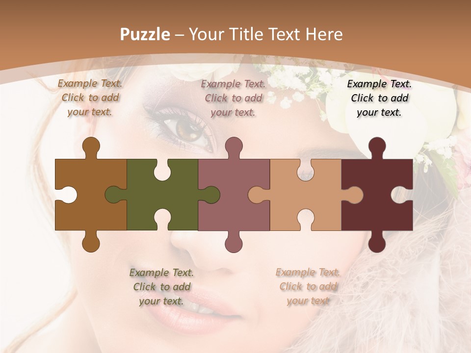 Fille Esth Sourire PowerPoint Template