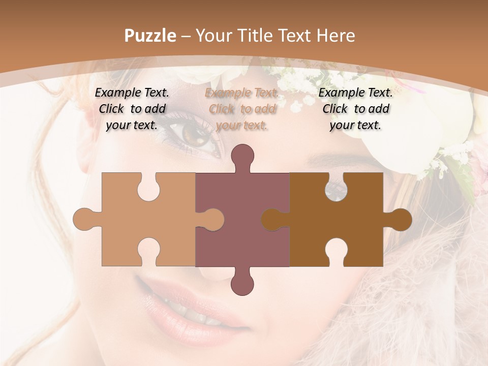 Fille Esth Sourire PowerPoint Template