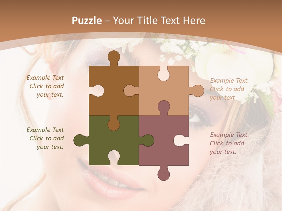 Fille Esth Sourire PowerPoint Template