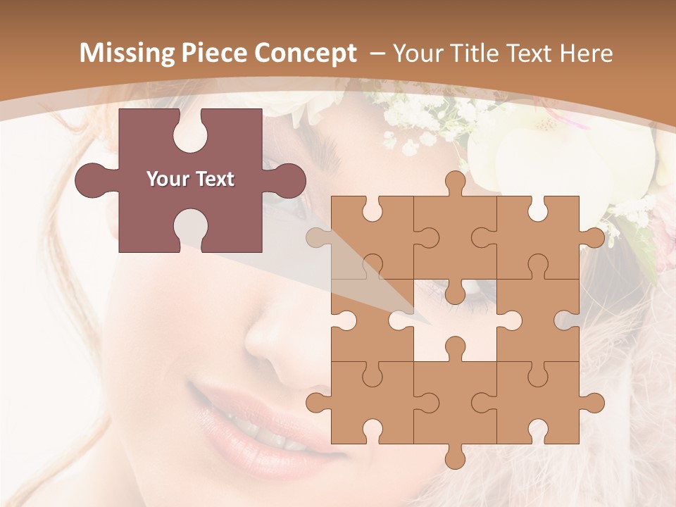 Fille Esth Sourire PowerPoint Template