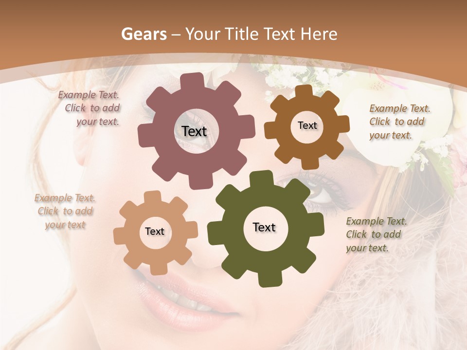 Fille Esth Sourire PowerPoint Template