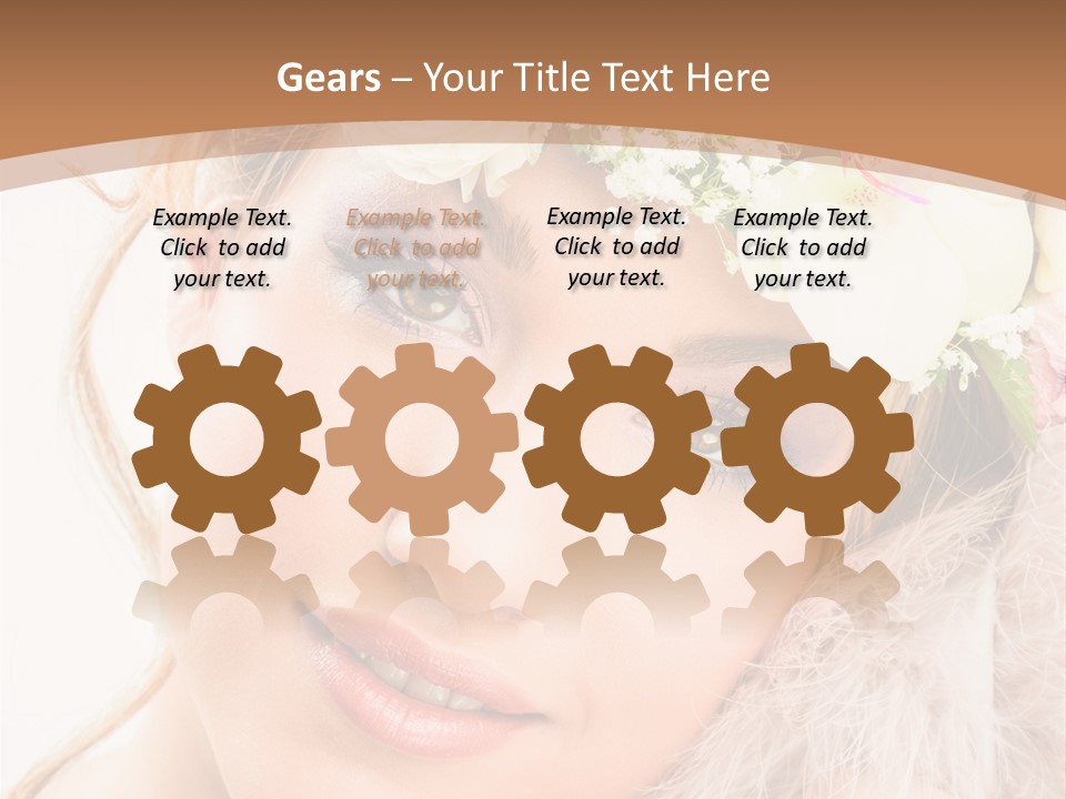 Fille Esth Sourire PowerPoint Template