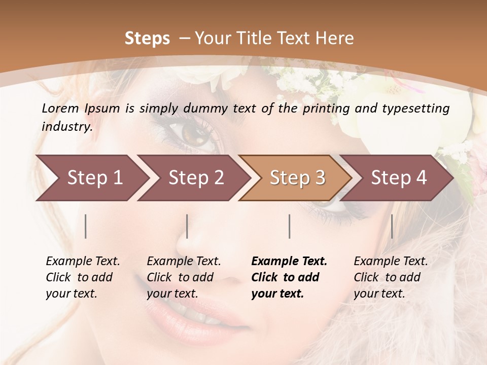 Fille Esth Sourire PowerPoint Template