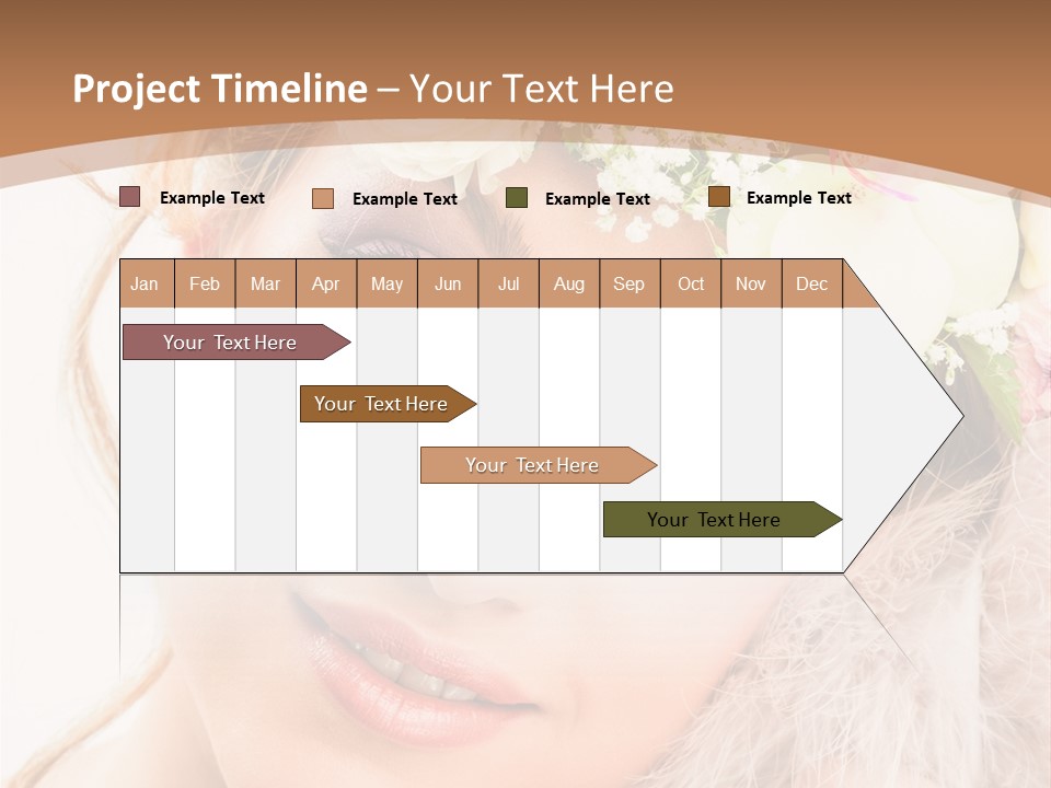 Fille Esth Sourire PowerPoint Template