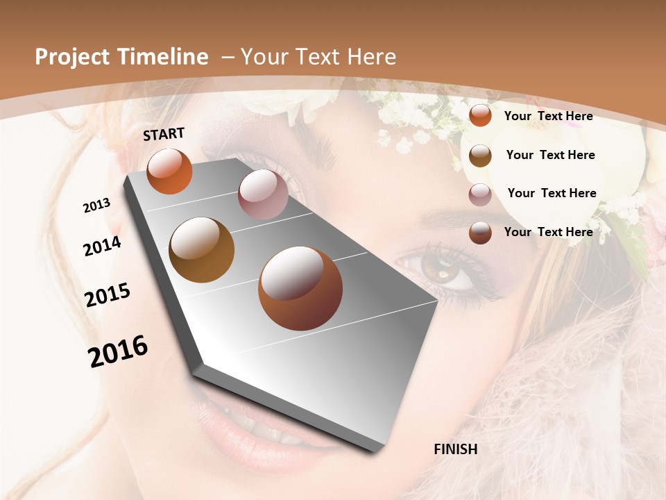 Fille Esth Sourire PowerPoint Template