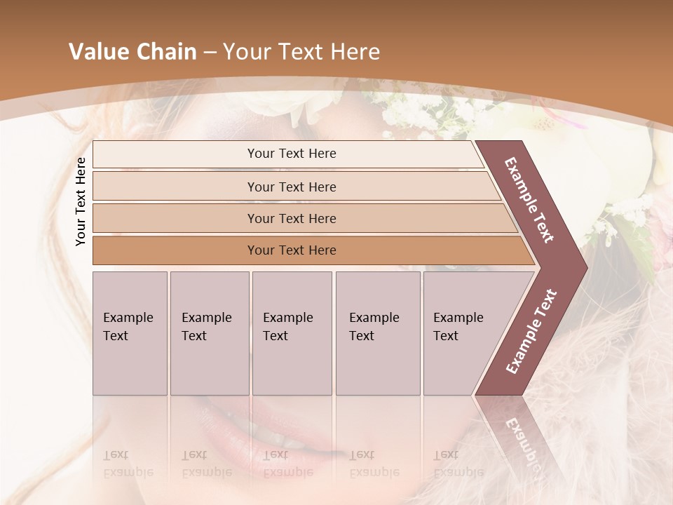 Fille Esth Sourire PowerPoint Template