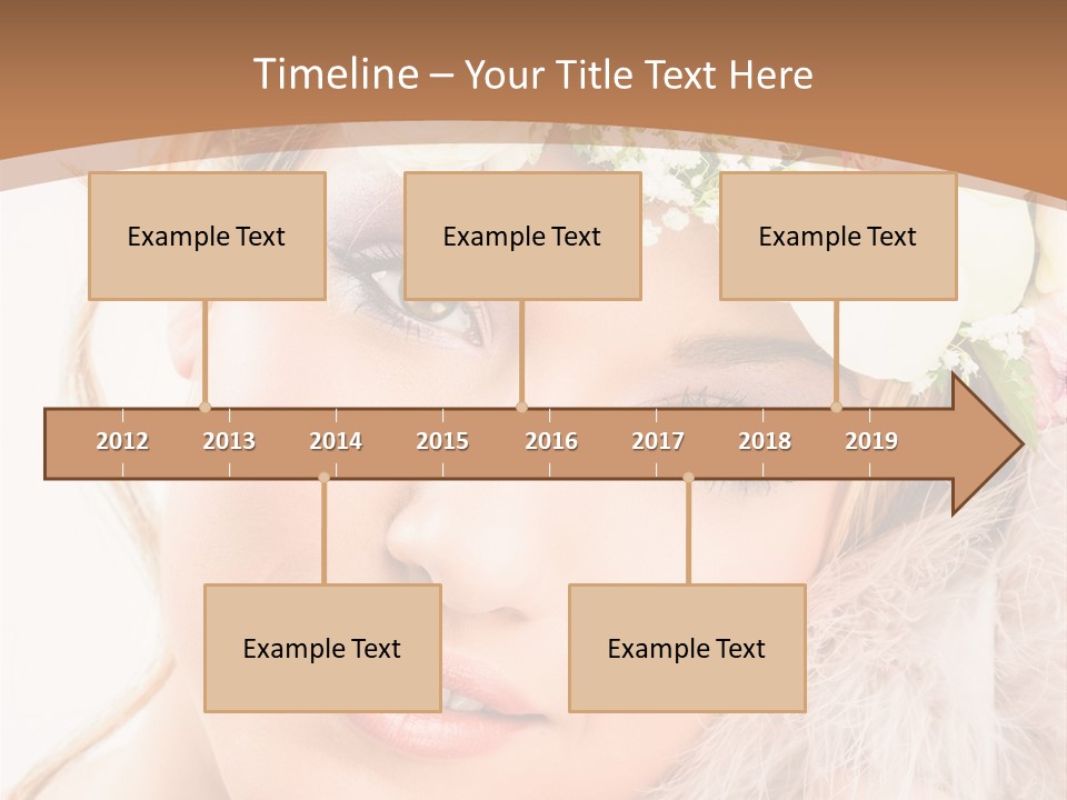 Fille Esth Sourire PowerPoint Template