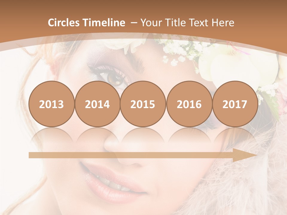 Fille Esth Sourire PowerPoint Template