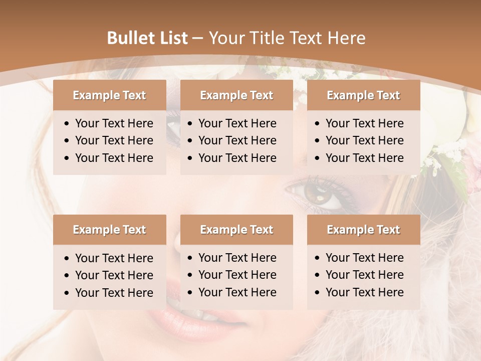 Fille Esth Sourire PowerPoint Template