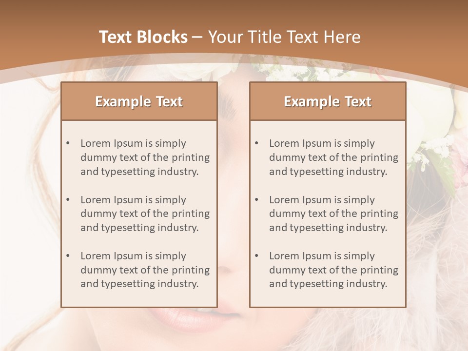 Fille Esth Sourire PowerPoint Template