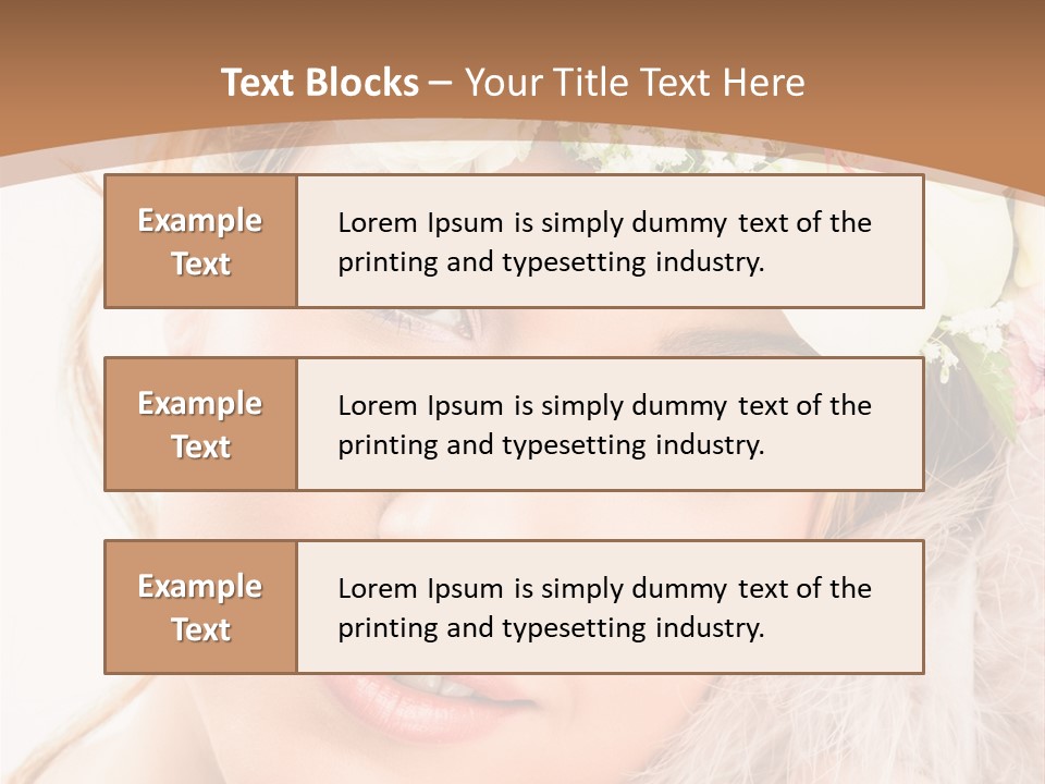 Fille Esth Sourire PowerPoint Template