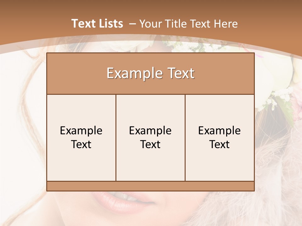 Fille Esth Sourire PowerPoint Template