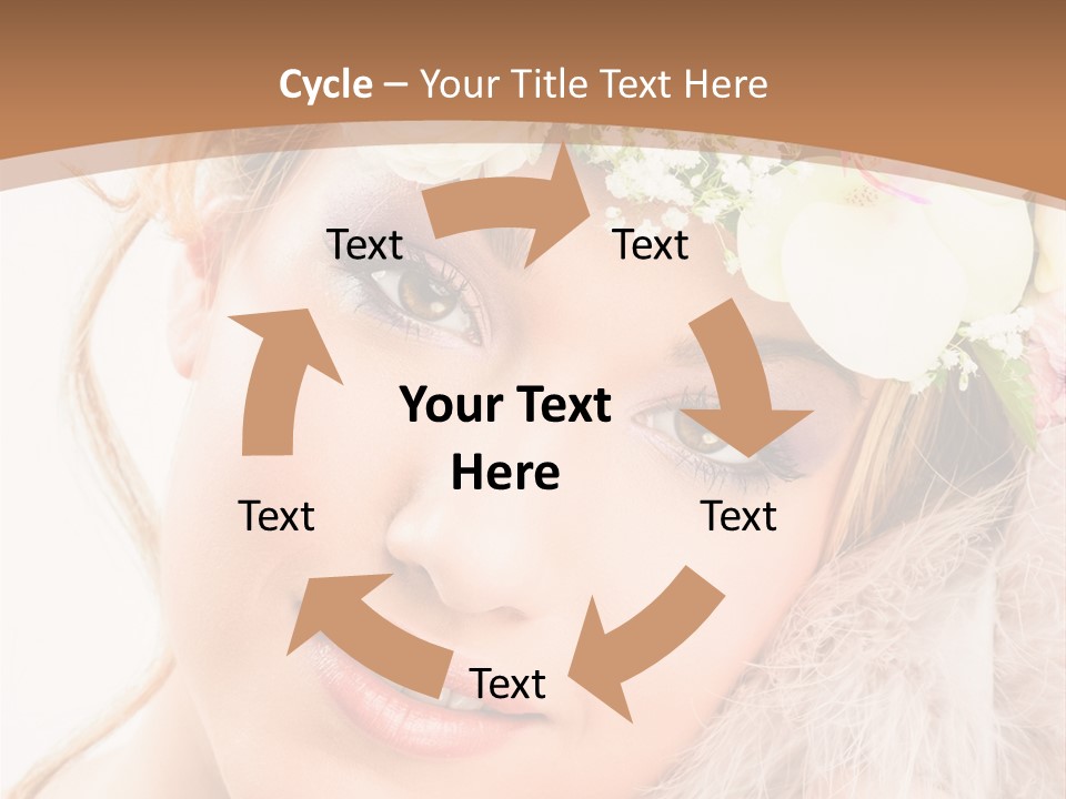 Fille Esth Sourire PowerPoint Template