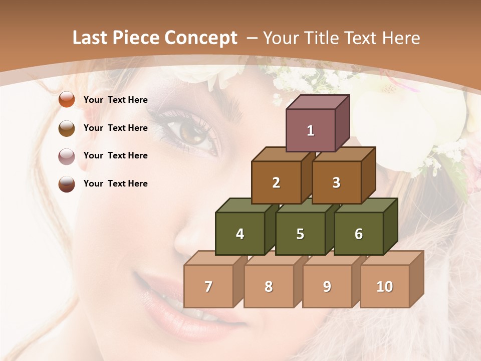 Fille Esth Sourire PowerPoint Template