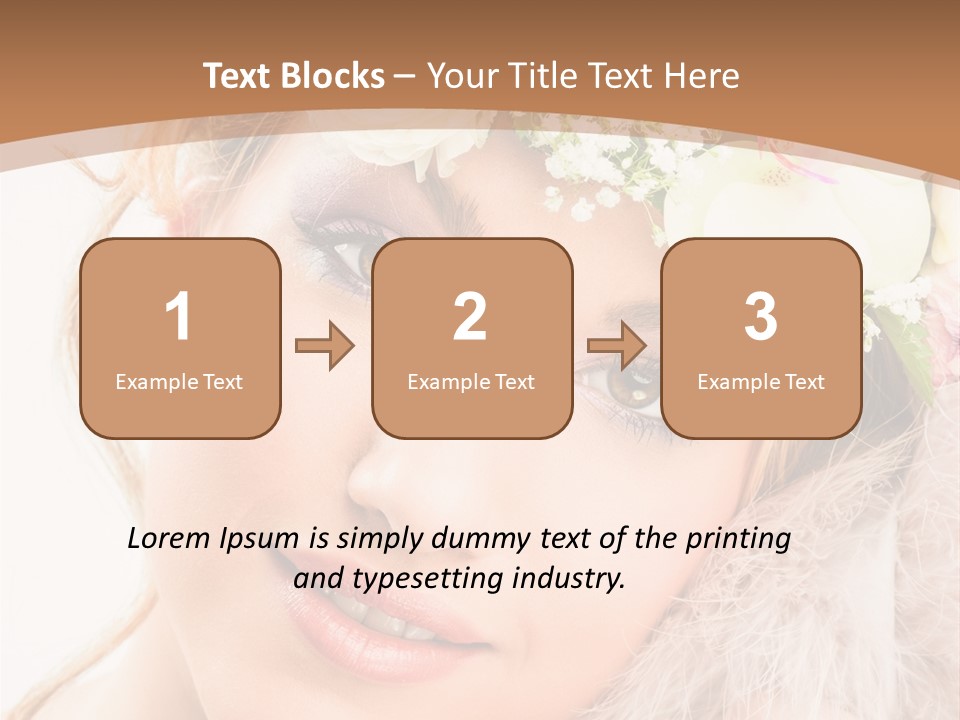 Fille Esth Sourire PowerPoint Template