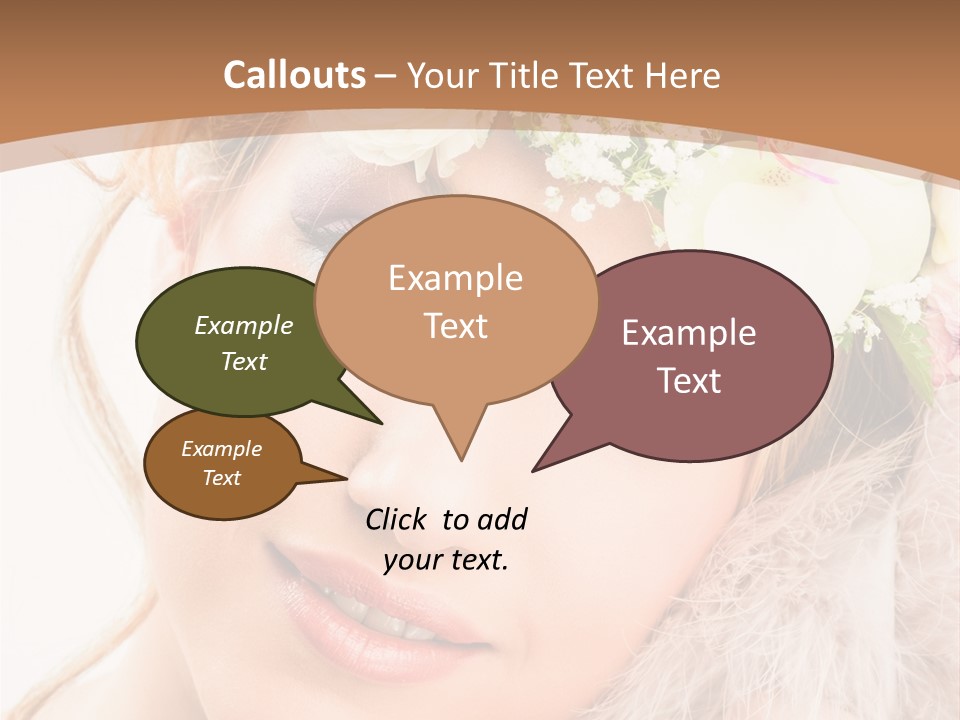 Fille Esth Sourire PowerPoint Template