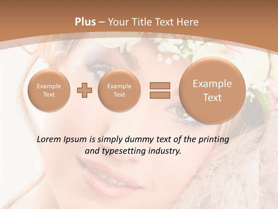 Fille Esth Sourire PowerPoint Template