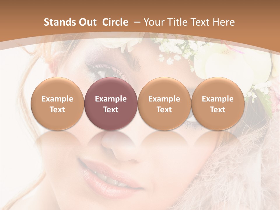 Fille Esth Sourire PowerPoint Template