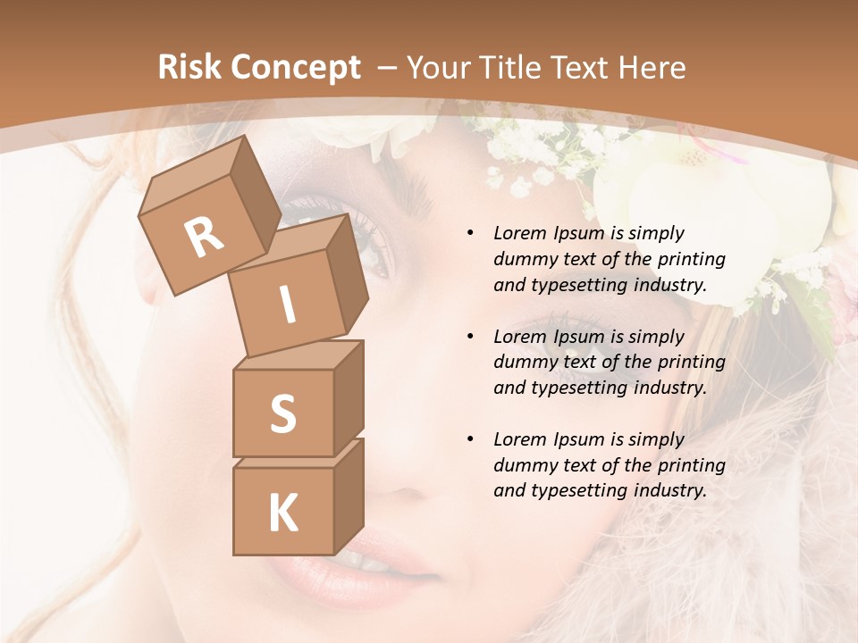 Fille Esth Sourire PowerPoint Template