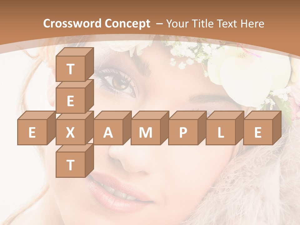 Fille Esth Sourire PowerPoint Template