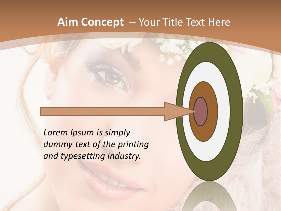 Fille Esth Sourire PowerPoint Template