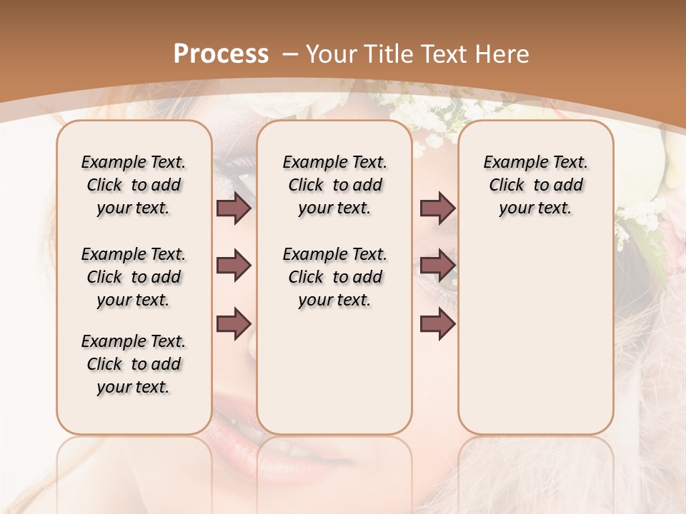 Fille Esth Sourire PowerPoint Template