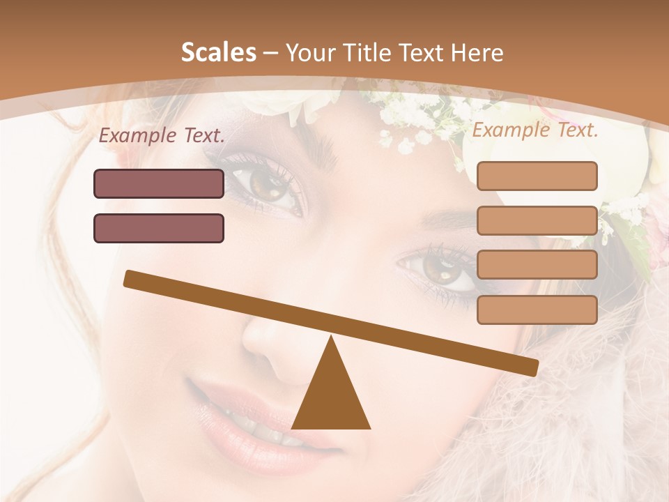 Fille Esth Sourire PowerPoint Template