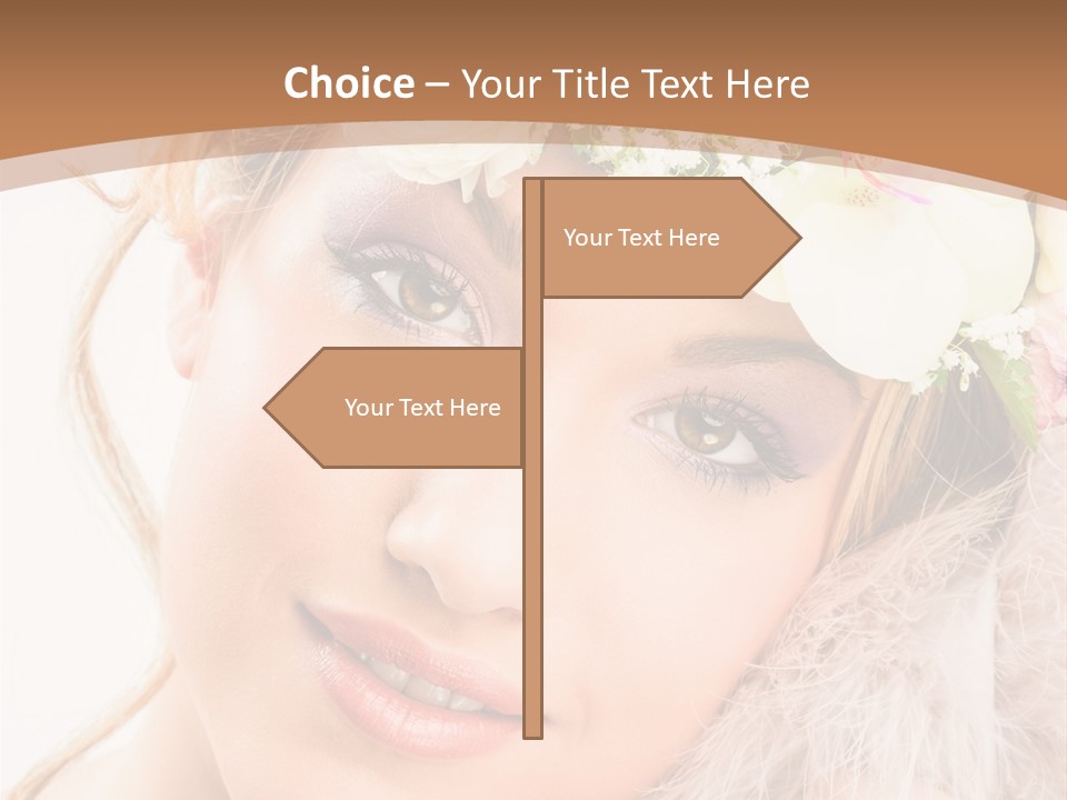 Fille Esth Sourire PowerPoint Template