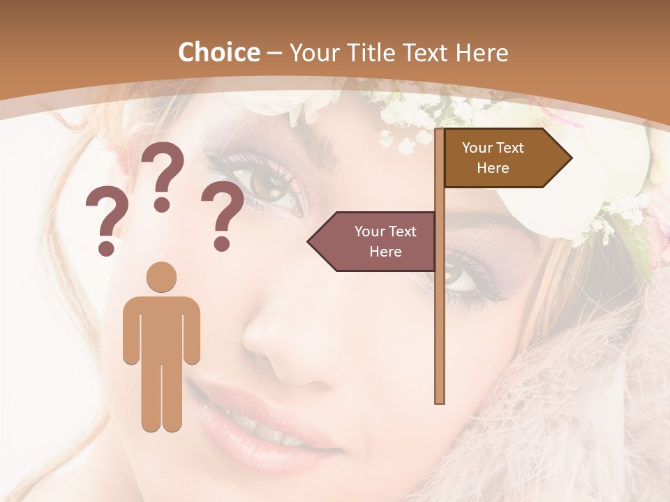 Fille Esth Sourire PowerPoint Template