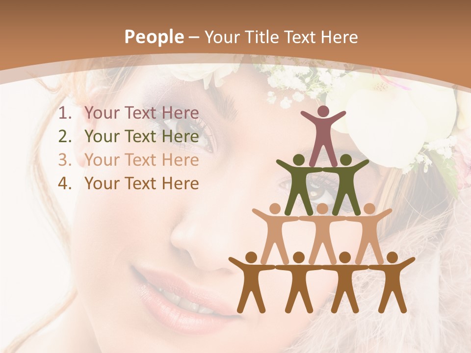 Fille Esth Sourire PowerPoint Template