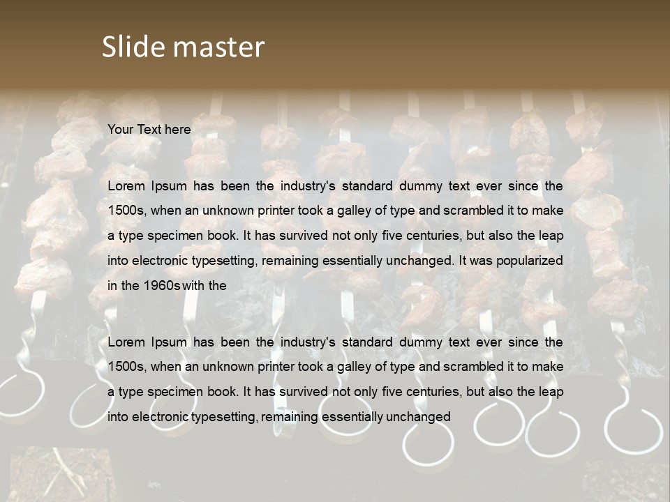 Flame Coal Eating PowerPoint Template