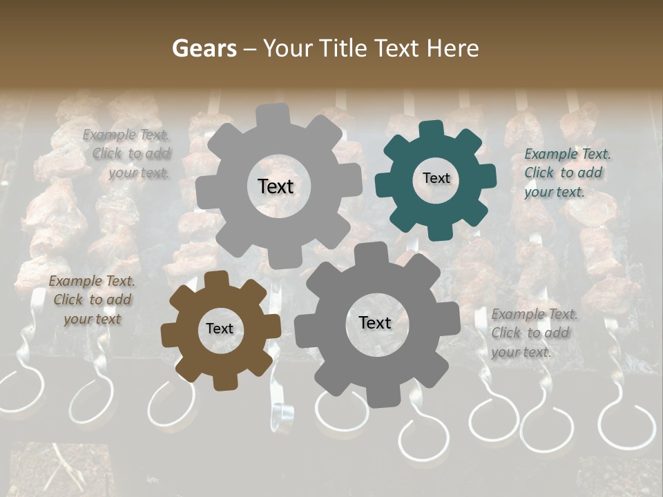 Flame Coal Eating PowerPoint Template