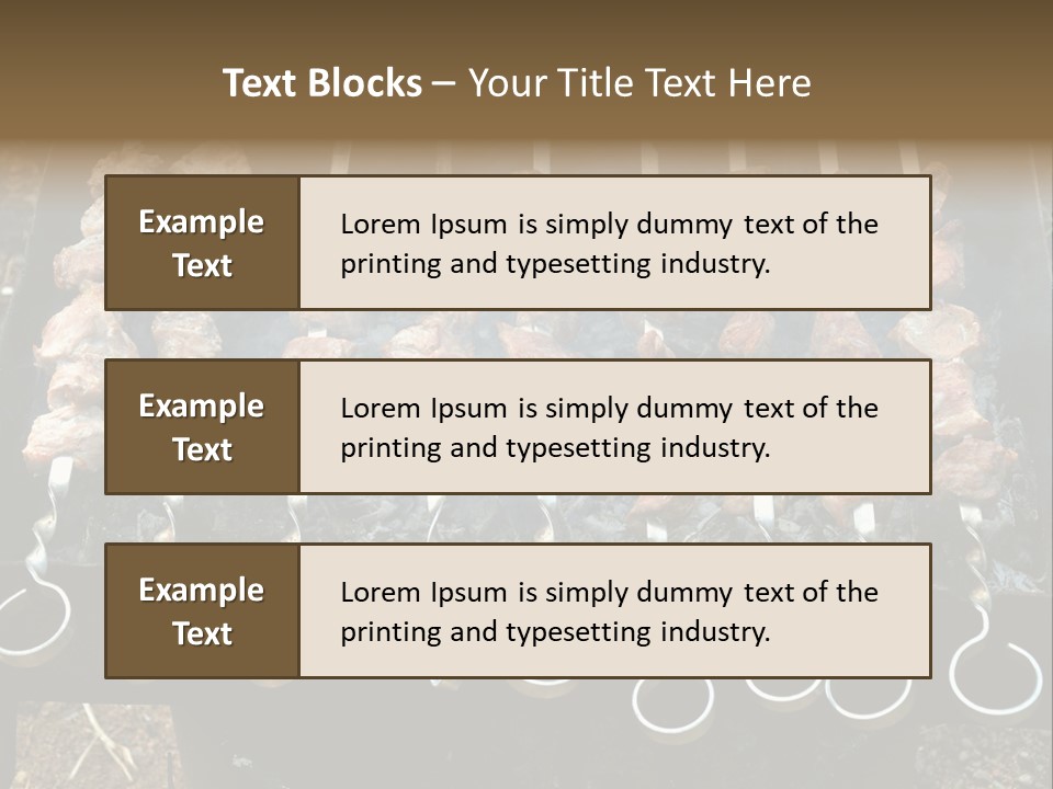 Flame Coal Eating PowerPoint Template