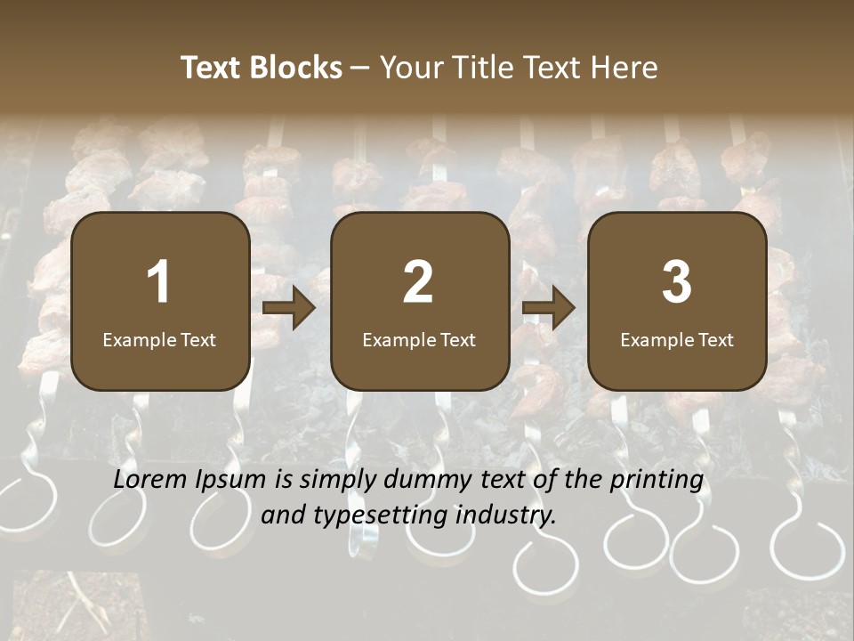Flame Coal Eating PowerPoint Template