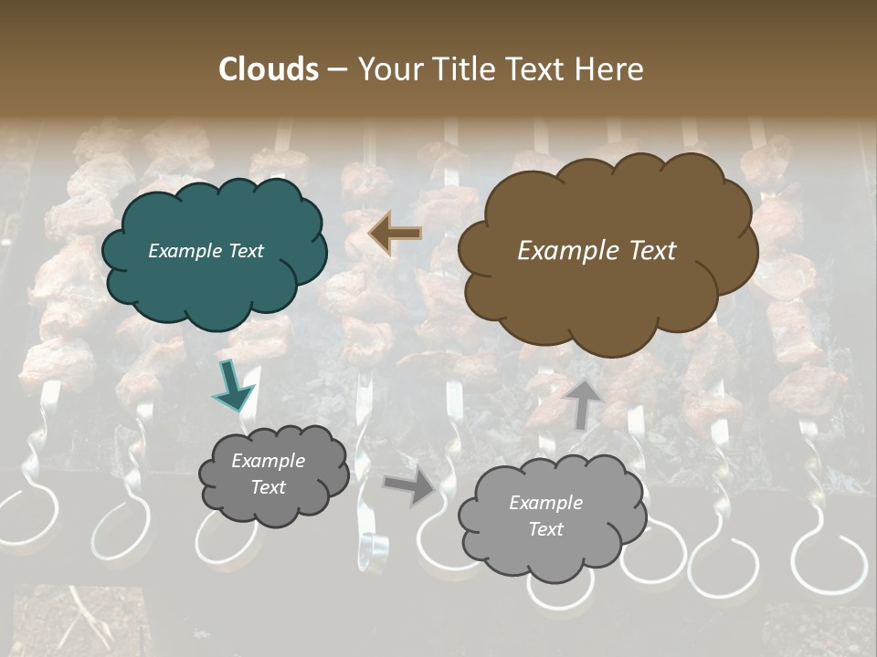 Flame Coal Eating PowerPoint Template