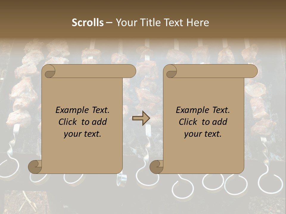 Flame Coal Eating PowerPoint Template