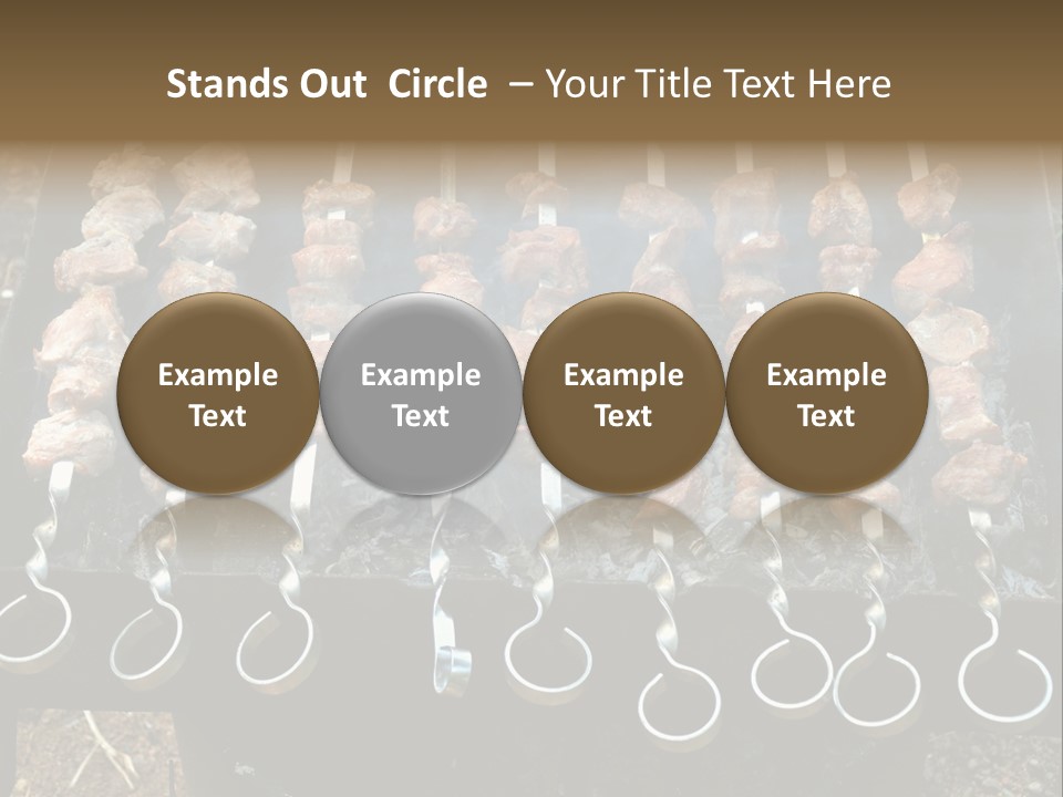 Flame Coal Eating PowerPoint Template