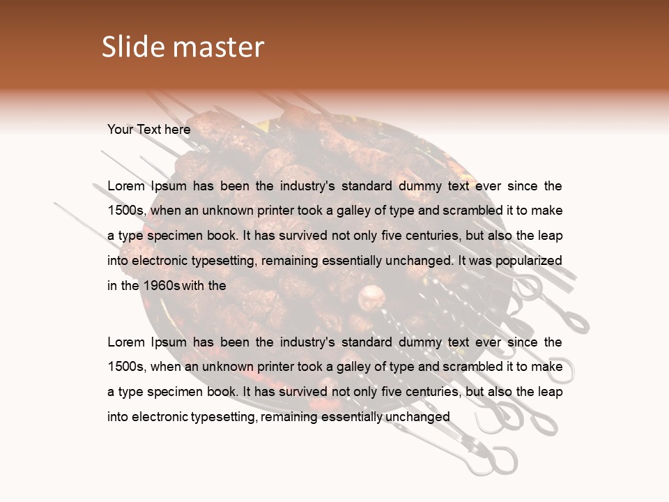 Dinner Cuisine Colorful PowerPoint Template