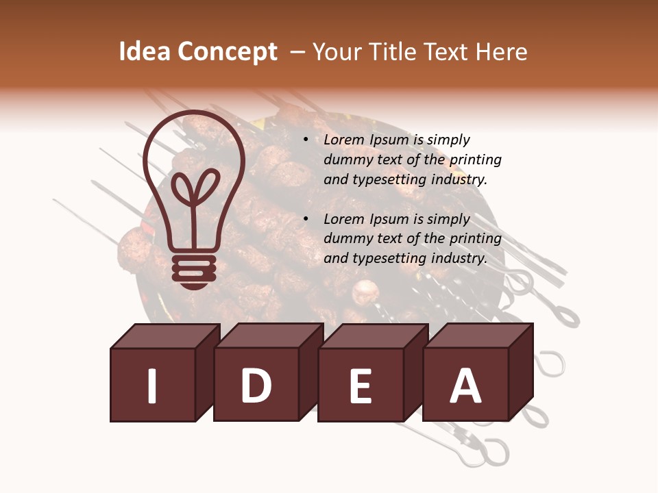 Dinner Cuisine Colorful PowerPoint Template