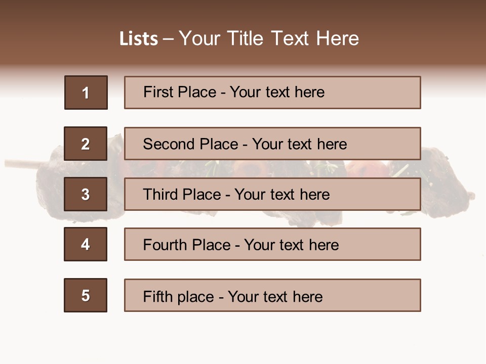 Brochettes Barbecue Grillades PowerPoint Template