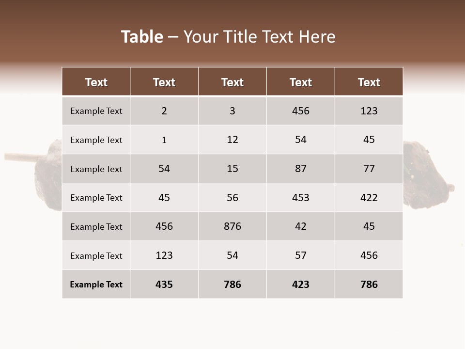 Brochettes Barbecue Grillades PowerPoint Template