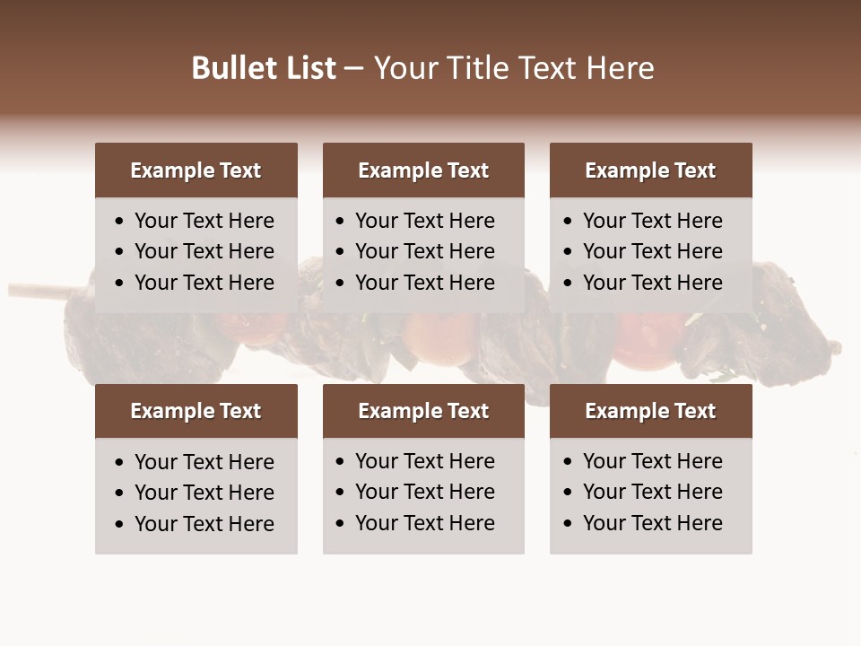 Brochettes Barbecue Grillades PowerPoint Template