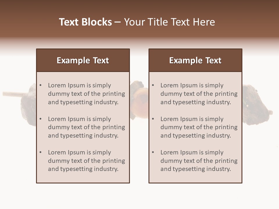 Brochettes Barbecue Grillades PowerPoint Template