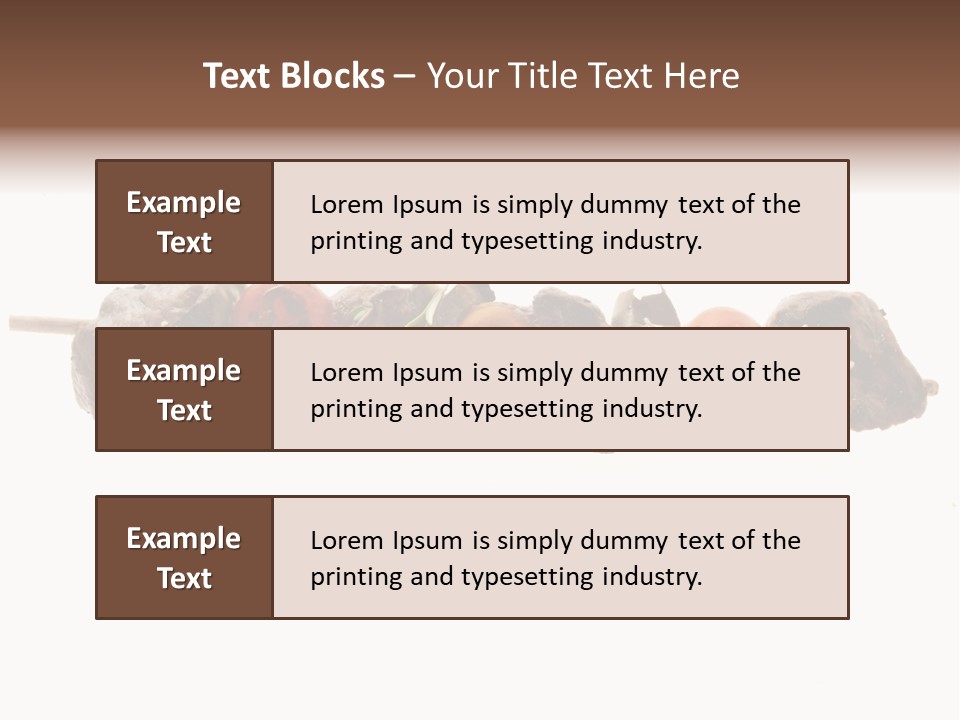 Brochettes Barbecue Grillades PowerPoint Template