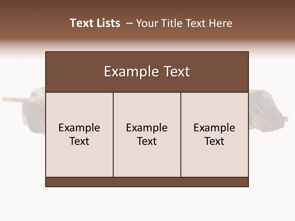 Brochettes Barbecue Grillades PowerPoint Template
